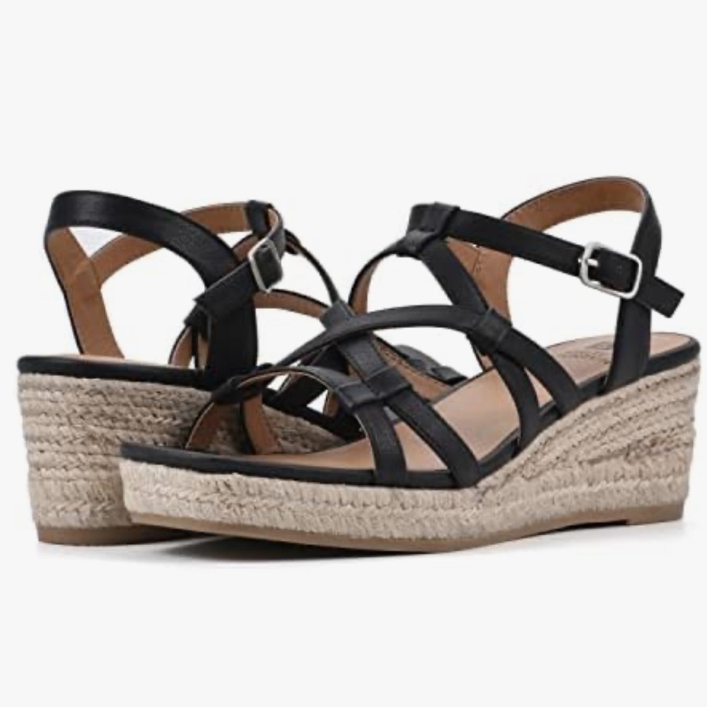 Brand New With Box White Mountain Open Toe Espadrille Sandals Size 7.5
